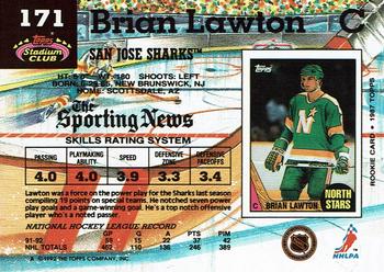 1992-93 Stadium Club #171 Brian Lawton Back