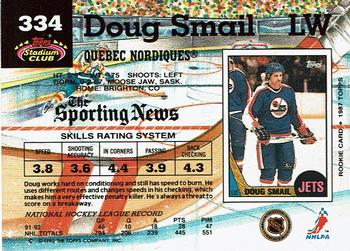 1992-93 Stadium Club #334 Doug Smail Back