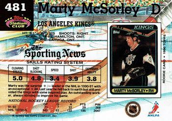 1992-93 Stadium Club #481 Marty McSorley Back
