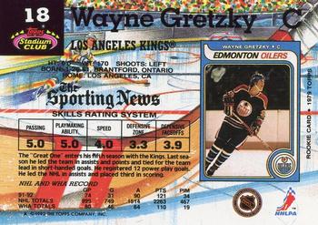 1992-93 Stadium Club #18 Wayne Gretzky Back