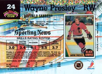 1992-93 Stadium Club #24 Wayne Presley Back