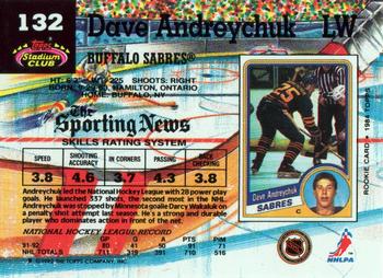 1992-93 Stadium Club #132 Dave Andreychuk Back