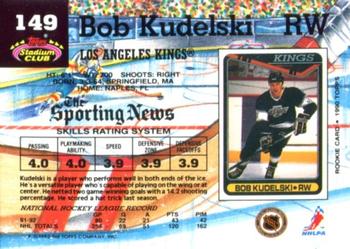 1992-93 Stadium Club #149 Bob Kudelski Back