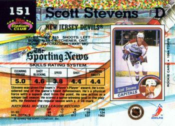 1992-93 Stadium Club #151 Scott Stevens Back