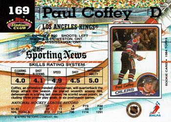 1992-93 Stadium Club #169 Paul Coffey Back