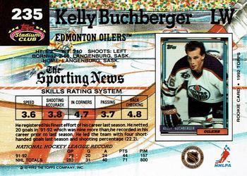 1992-93 Stadium Club #235 Kelly Buchberger Back