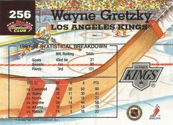 1992-93 Stadium Club #256 Wayne Gretzky Back