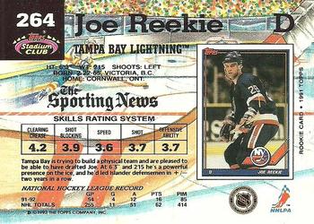 1992-93 Stadium Club #264 Joe Reekie Back
