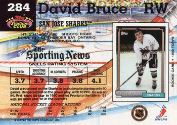 1992-93 Stadium Club #284 David Bruce Back