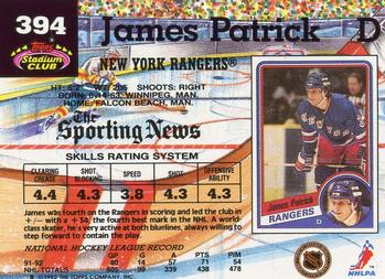1992-93 Stadium Club #394 James Patrick Back