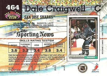 1992-93 Stadium Club #464 Dale Craigwell Back