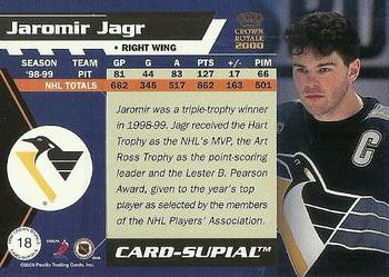 1999-00 Pacific Crown Royale - Card-Supials #18 Jaromir Jagr Back