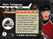 1999-00 Pacific Crown Royale - Card-Supials Minis #8 Alex Tanguay Back