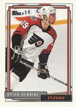 1992-93 Topps #250 Brian Benning Front