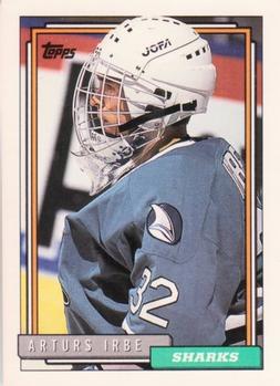 1992-93 Topps #25 Arturs Irbe Front