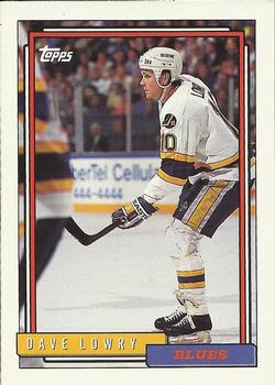 1992-93 Topps #42 Dave Lowry Front