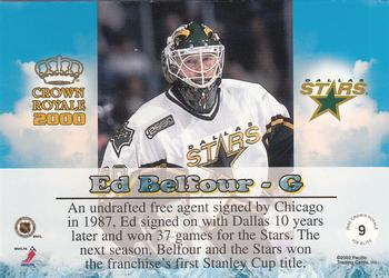 1999-00 Pacific Crown Royale - Ice Elite #9 Ed Belfour Back