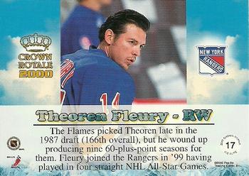 1999-00 Pacific Crown Royale - Ice Elite #17 Theoren Fleury Back