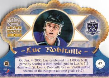 1999-00 Pacific Crown Royale - Limited Series #67 Luc Robitaille Back