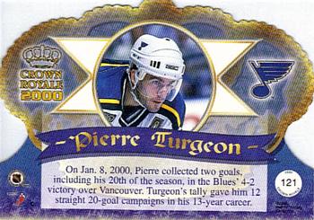 1999-00 Pacific Crown Royale - Premiere Date #121 Pierre Turgeon Back