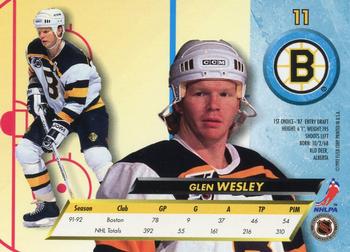 1992-93 Ultra #11 Glen Wesley Back