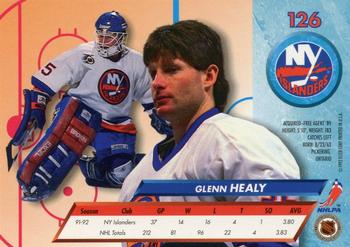 1992-93 Ultra #126 Glenn Healy Back