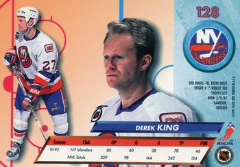 1992-93 Ultra #128 Derek King Back