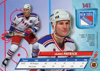 1992-93 Ultra #141 James Patrick Back