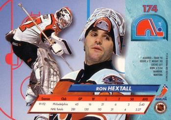 1992-93 Ultra #174 Ron Hextall Back