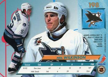 1992-93 Ultra #198 Neil Wilkinson Back