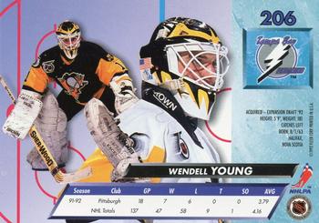 1992-93 Ultra #206 Wendell Young Back