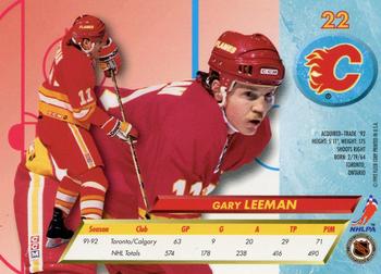 1992-93 Ultra #22 Gary Leeman Back