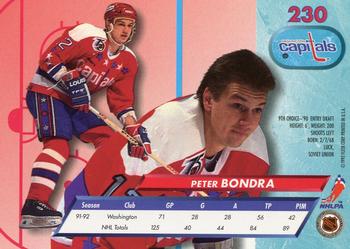 1992-93 Ultra #230 Peter Bondra Back