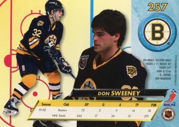 1992-93 Ultra #257 Don Sweeney Back