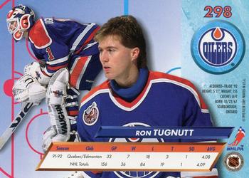 1992-93 Ultra #298 Ron Tugnutt Back