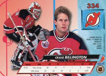 1992-93 Ultra #334 Craig Billington Back