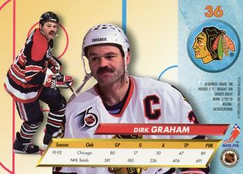1992-93 Ultra #36 Dirk Graham Back