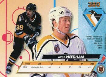 1992-93 Ultra #380 Mike Needham Back