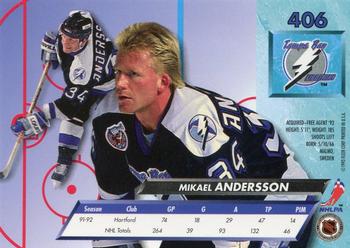 1992-93 Ultra #406 Mikael Andersson Back