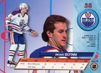 1992-93 Ultra #58 Brian Glynn Back