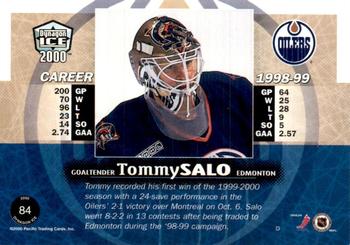 1999-00 Pacific Dynagon Ice - Blue #84 Tommy Salo Back
