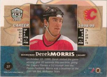 1999-00 Pacific Dynagon Ice - Blue #37 Derek Morris Back