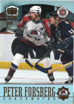 1999-00 Pacific Dynagon Ice - Checkmates American #5 Chris Drury / Peter Forsberg Front