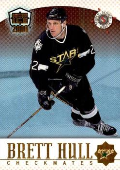 1999-00 Pacific Dynagon Ice - Checkmates American #8 Brett Hull / Michael Peca Front