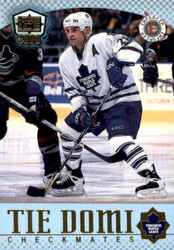1999-00 Pacific Dynagon Ice - Checkmates American #30 Tie Domi / Mats Sundin Front