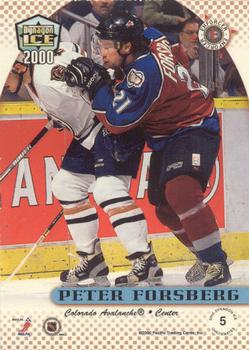 1999-00 Pacific Dynagon Ice - Checkmates Canadian #5 Peter Forsberg Back