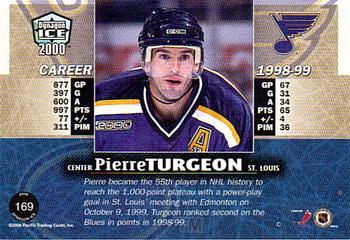 1999-00 Pacific Dynagon Ice - Copper #169 Pierre Turgeon Back