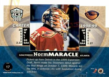 1999-00 Pacific Dynagon Ice - Gold #17 Norm Maracle Back