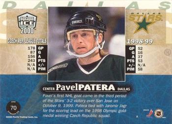 1999-00 Pacific Dynagon Ice - Gold #70 Pavel Patera Back