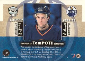 1999-00 Pacific Dynagon Ice - Gold #82 Tom Poti Back